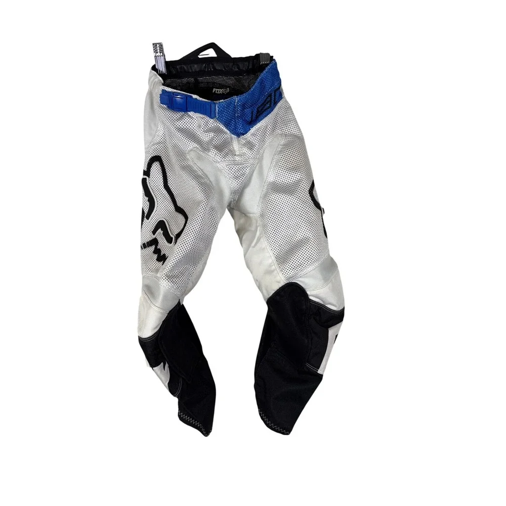 Fox Racing 180 Youth Motocross Pants White Black Blue Size 6-22 Dirt Bike Gear